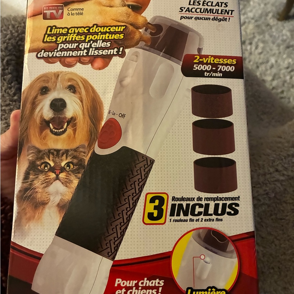Pet Nail Grinder with Replacement Rollers